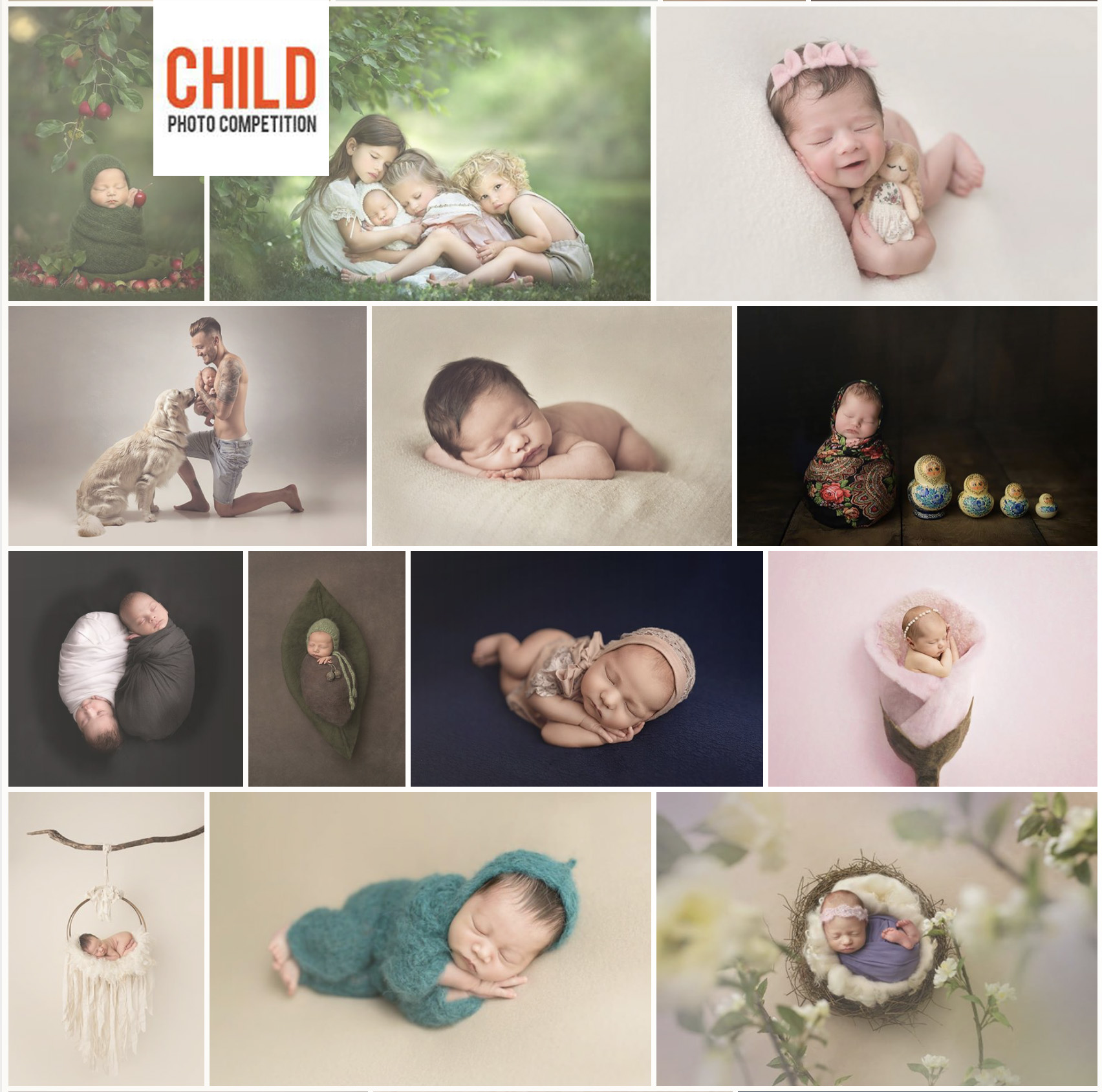 Wyróżnienie w Międzynarodowym Konkursie Fotograficznym Child Photo Competition Newborns 2017