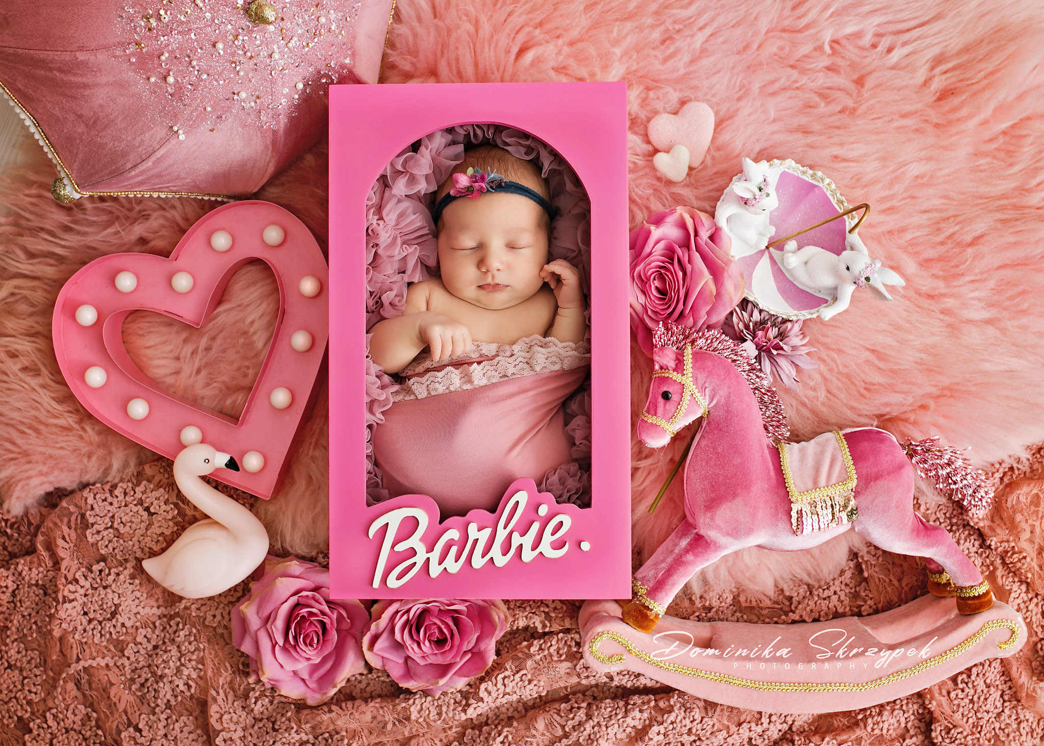 barbie sesja noworodkowa warszawa